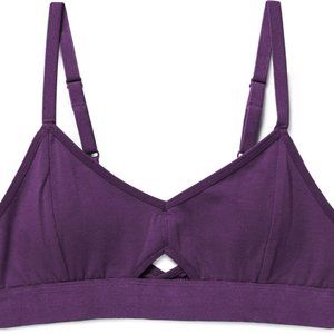 Richer Poorer Cut Out Bralette  Blackberry Wine